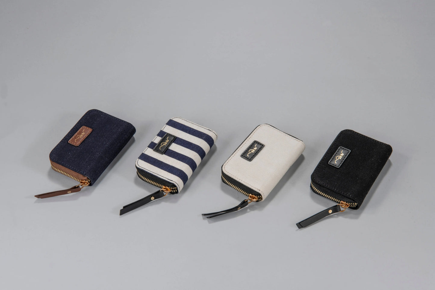 Canvas Wallet Black wishworthstudio