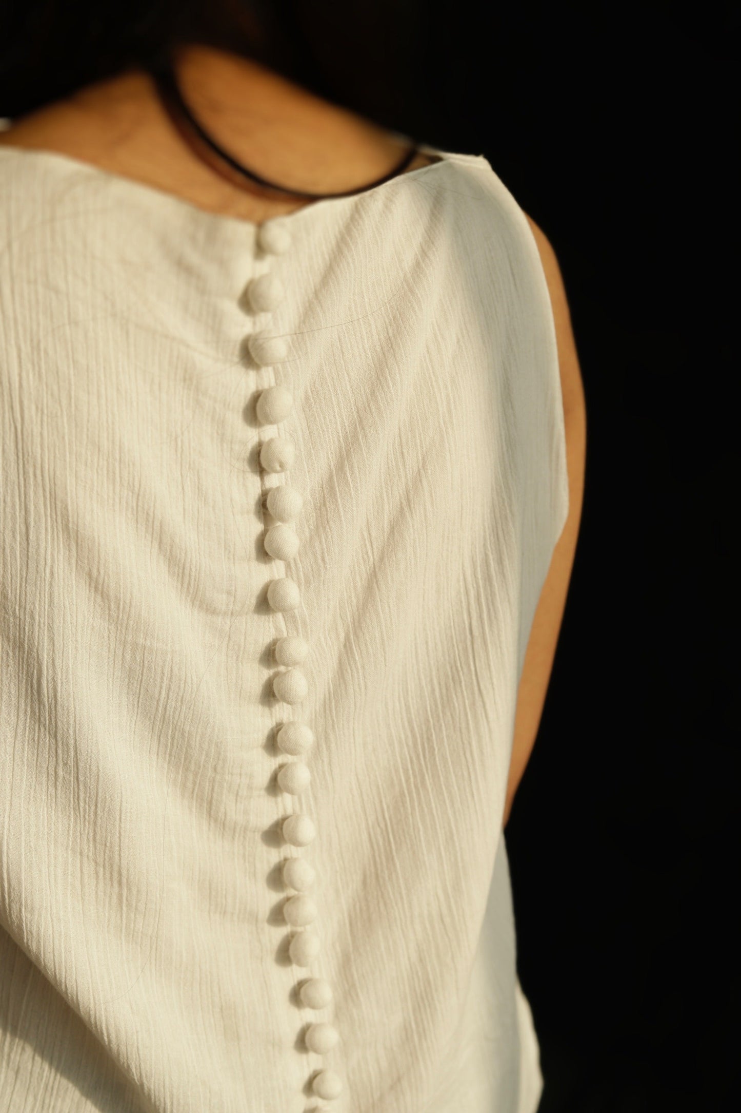 Kennedy Jumpsuit in Crinkled Cotton maison lavin