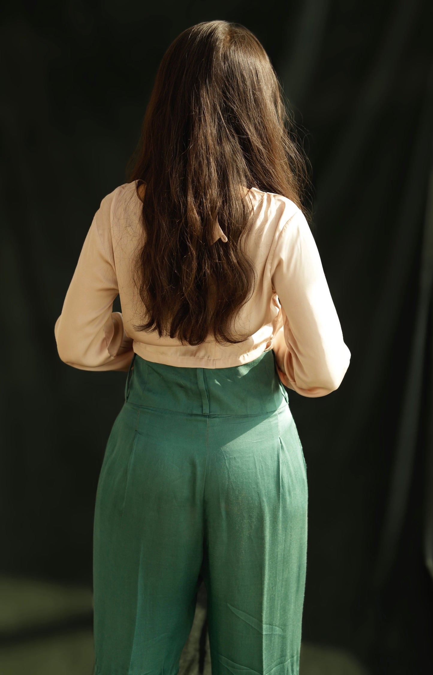 Satin Tie Top Maison Lavin