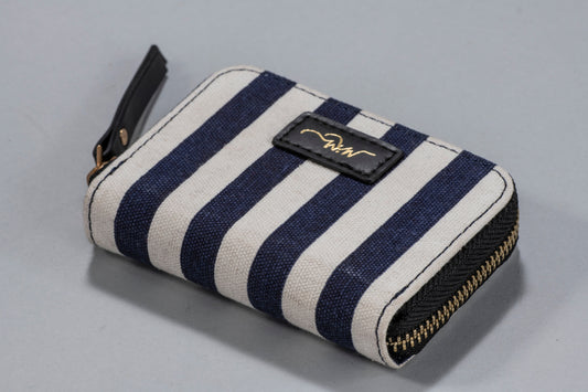 Canvas Wallet Nautical Stripes