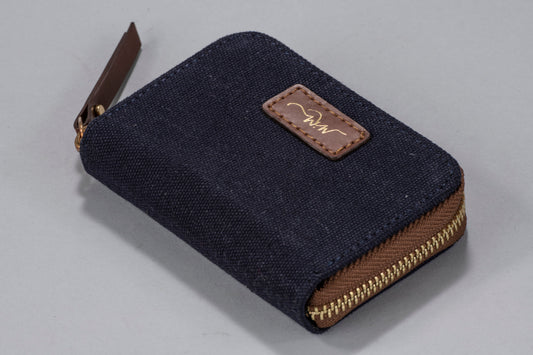 Canvas Wallet Navy Blue