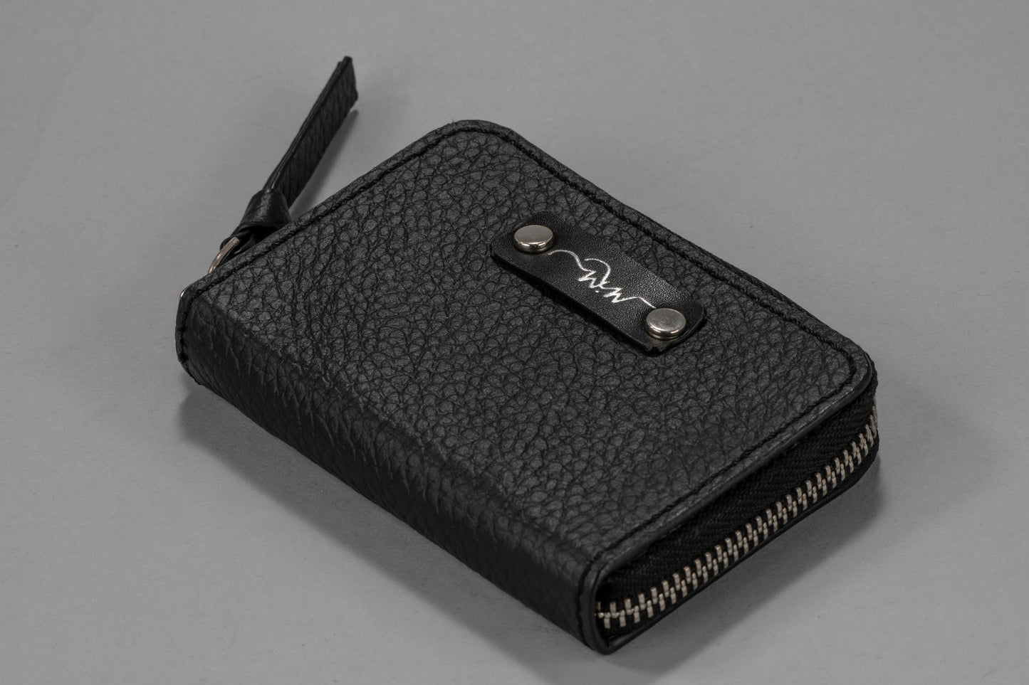 Two Button Wallet Black