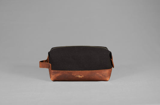 Canvas Leather Travel Kit